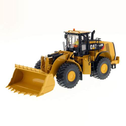 DM工程车1/50 CAT卡特980K轮式装载机岩石矿山车模型 合金 礼品