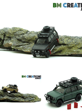 BMC合金车1 64 Pajero三*菱帕杰罗2代吉普车仿真汽车模型收藏摆件