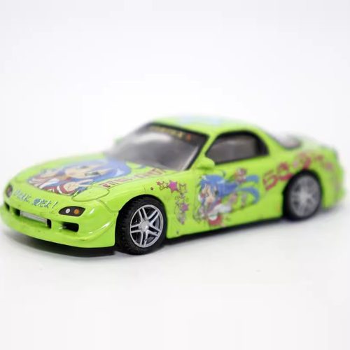 青岛社 1 64合金车 FD 3S RX-7 马自达跑车模型痛车摆件 次品处理