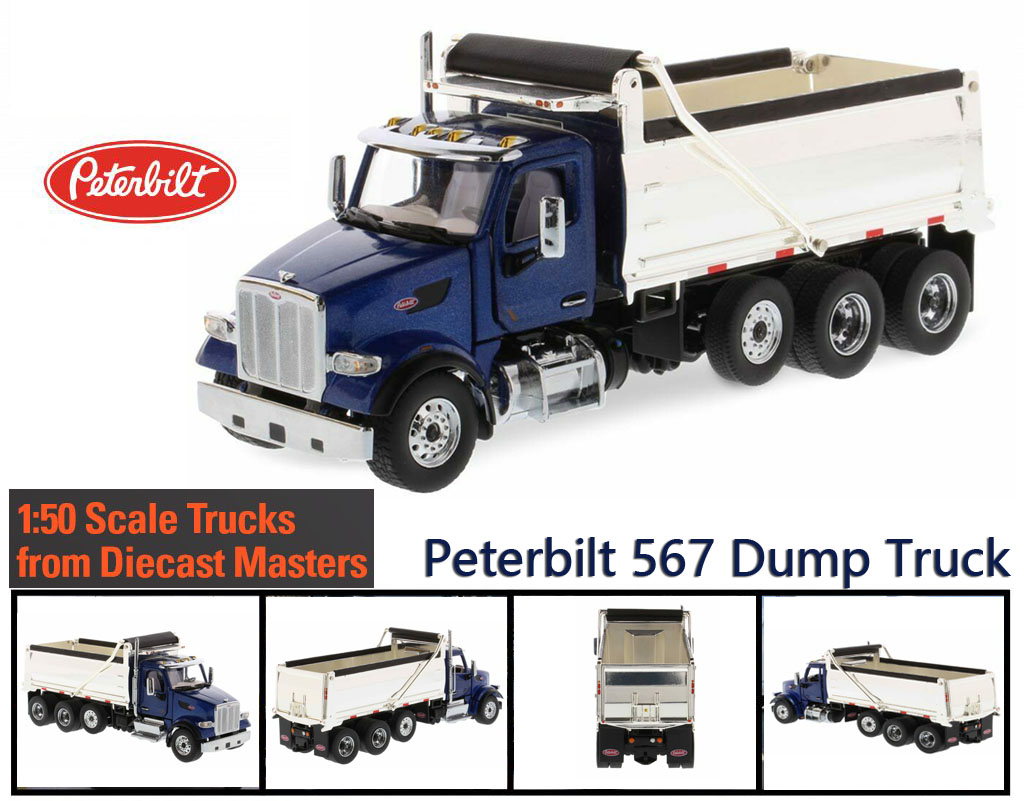 DM合金彼得比尔特模型自卸车卡车