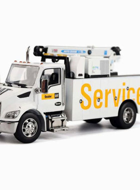 DM工程车1 50 Kenworth T380 肯沃斯起重机吊车救援车模型摆件