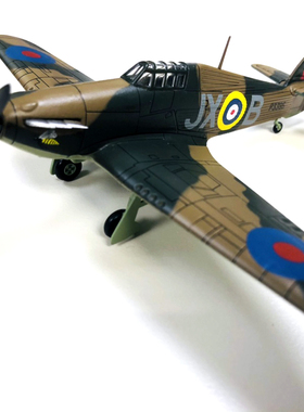 1/72合金战斗机 Hawker Hurrccane MK 霍克飓风战机模型摆件