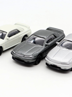 1/100合金车 Skyline GT-R BNR32日系跑车汽车模型场景摆件
