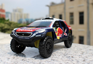 1:43合金车模DAKAR 标致2008 SUV 越野车达卡尔拉力赛车模型
