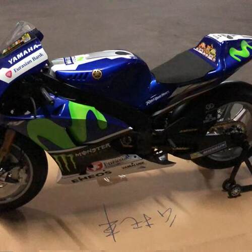 1 4 Yamaha YZR-M1 VR46 Rossi雅马哈摩托赛车机车大比例模型