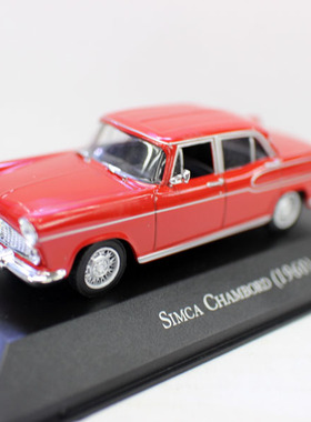 1 43 合金车 Simca Chambord 1960 西姆卡轿车巴西汽车模型经典
