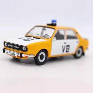 1/43合金车 SKODA 斯柯达120L汽车警车模型怀旧经典玩具摆件