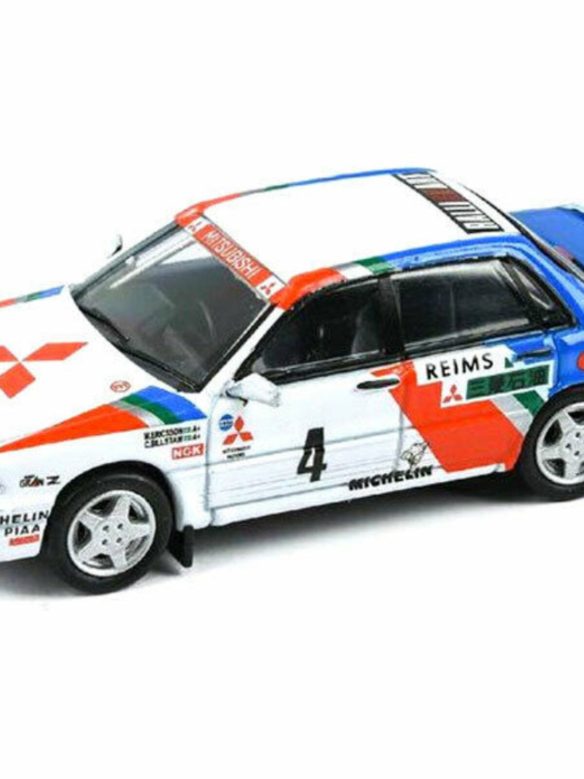 PARA64 합금 자동차 1|64 GALANT MITSUBISHI GALANT VR-4 랠리 자동차 모델 장식품 클래식