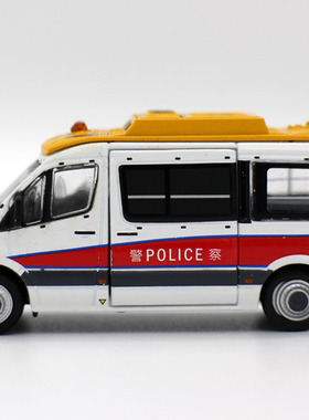 TINY 96 微影1/76 Sprinter奔*驰平冶冲锋车机场警区警车模型摆件