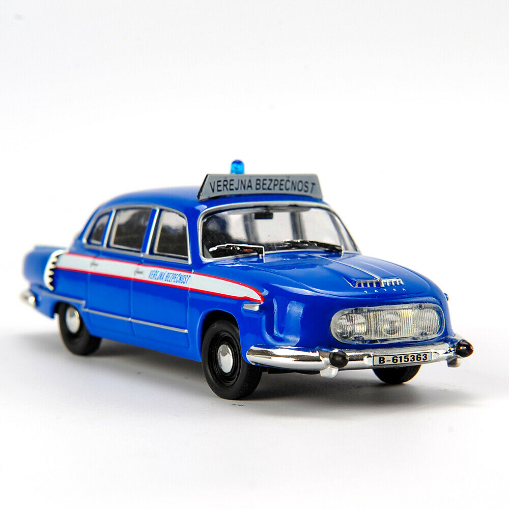 合金1/43太拖拉警车模型复古摆件
