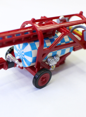 1:43合金车奔*驰碰撞测试助推器模型 汽车安全测试车