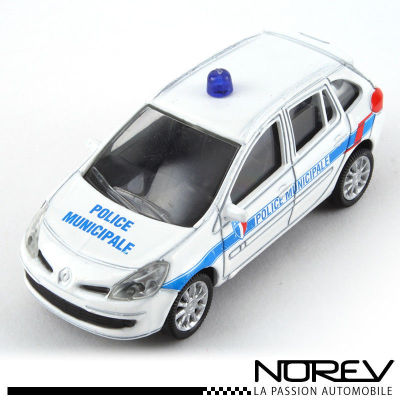 RENAULTCLIO雷诺警车合金车模型