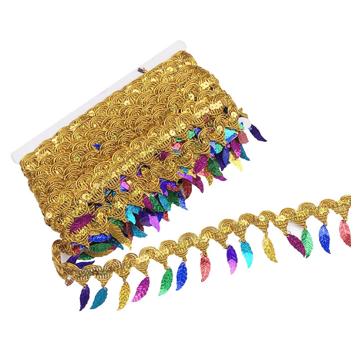 折塔中秋节庆日七彩树叶水滴花边