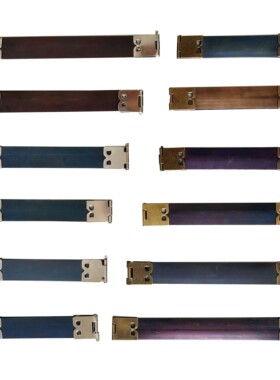 口金弹片夹子配件手袋锰片夹弹片口金包包条 8/8.5/9/10/11/12cm