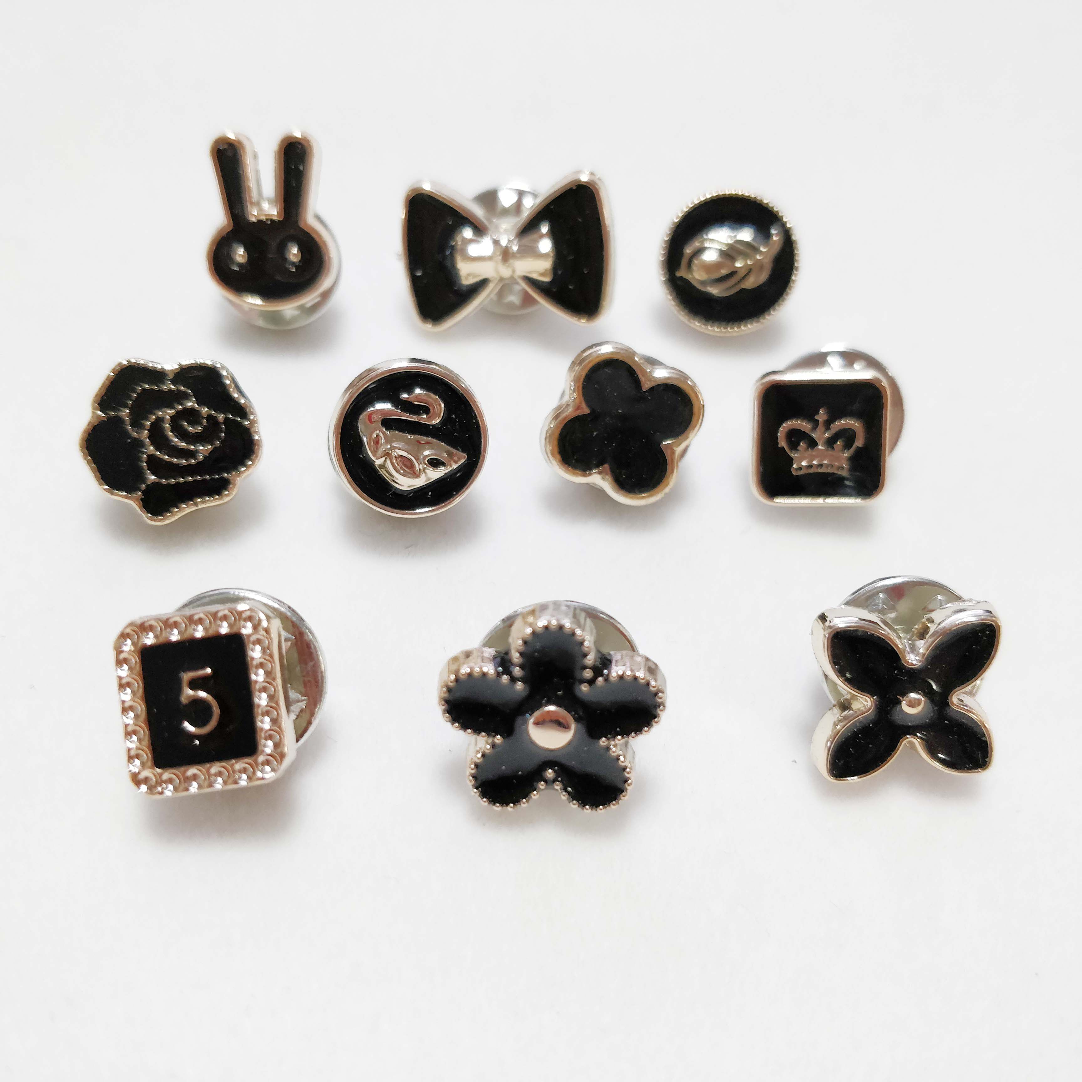 숨겨진 버클 누수 방지 단추 브로치 솔기 없는 셔츠 단추 보이지 않는 탈부착 가능 못 없는 단추 진주 버클 장식 단추