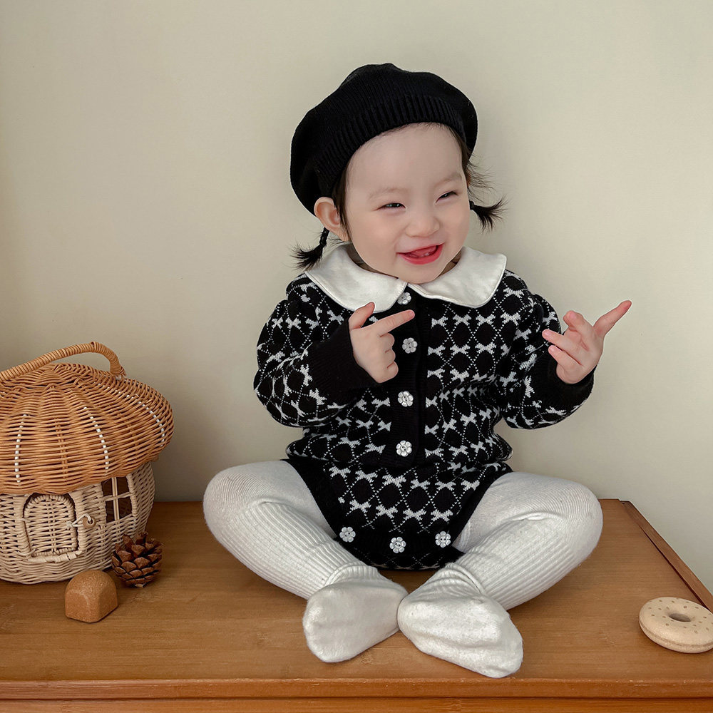 婴儿衣服秋冬装女宝宝纯棉毛衣针织外套爬服套装小香风外出服春秋,童装/婴儿装/亲子装,连身衣/爬服/哈衣,淘宝优惠券,粉丝福利购,淘宝优惠卷