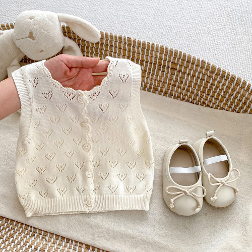 透气不闷温柔护肚纯棉手钩小马甲