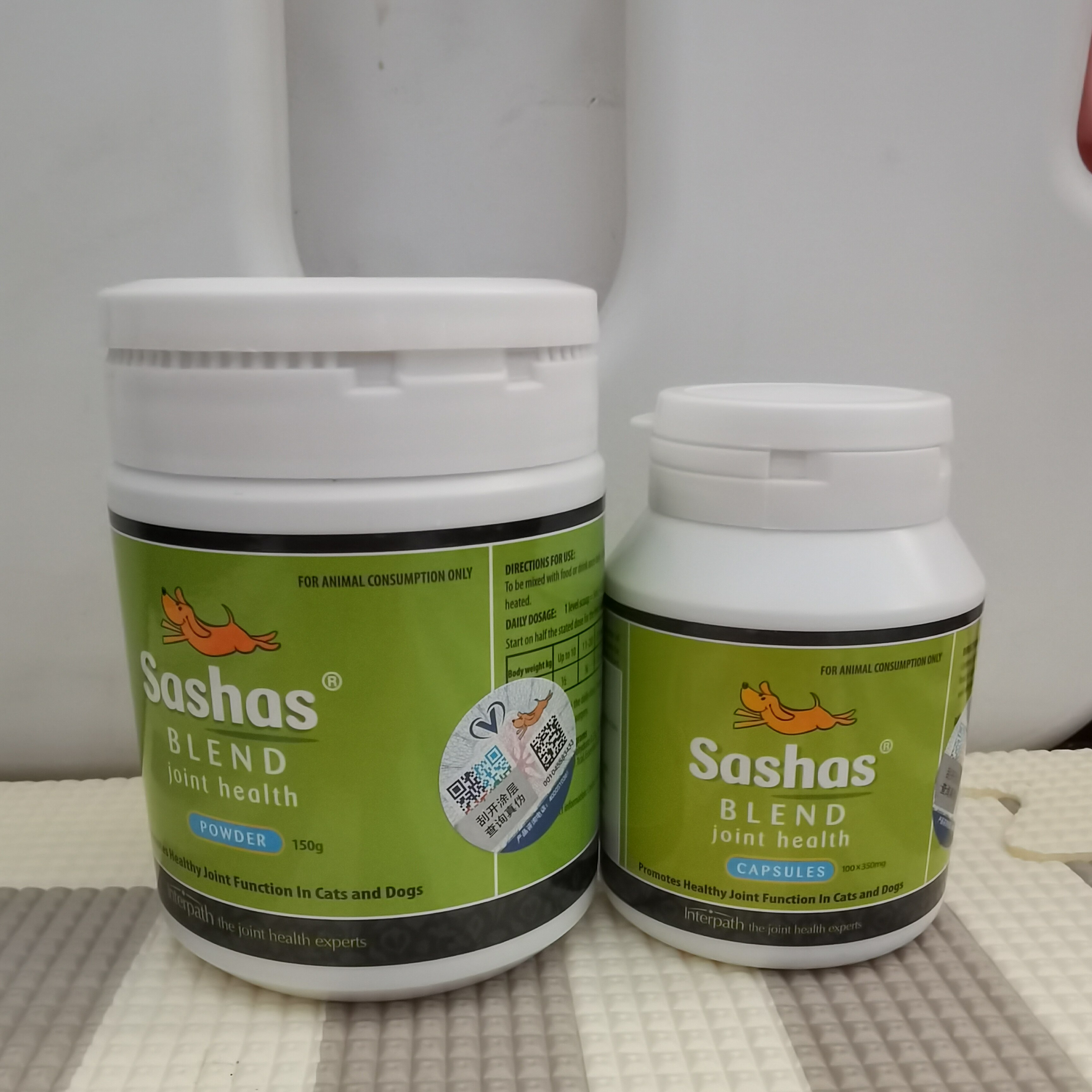 萨莎sashas萨沙关节灵150g粉猫狗用鲨鱼软骨素100粒猫用60粒
