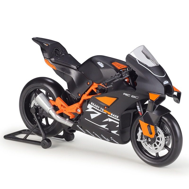威利WELLY1:12KTM RC8C公路赛重机车仿真合金成品摩托车模型玩具