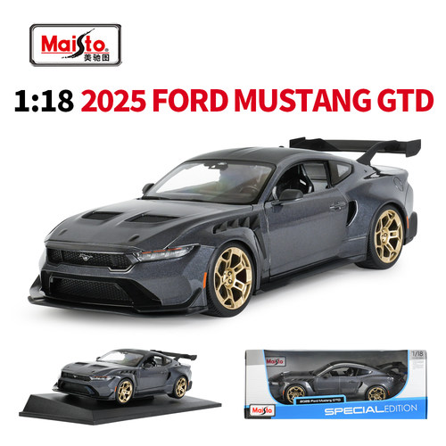 美驰图1:18福特2025野马GTD静态合金汽车模型仿真收藏礼物男生