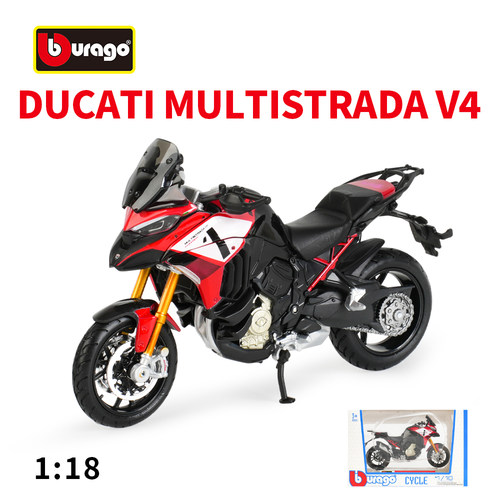 比美高1:18 杜卡迪 MULTISTRADA V4 揽途 仿真合金摩托车模型成品