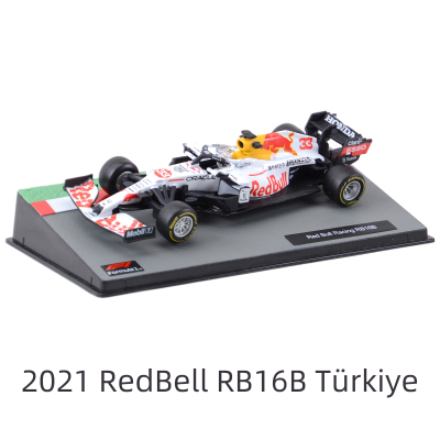 比美高1:43 2021 红牛RB16B 白牛 F1方程式赛车仿真合金汽车模型