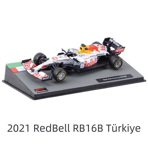 比美高1:43 2021 红牛RB16B 白牛 F1方程式赛车仿真合金汽车模型