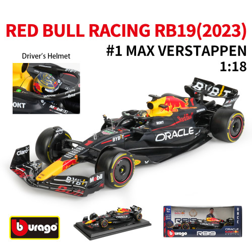 比美高1:18红牛RB19 2023 F1车模方程式模型赛车仿真合金摆件汽车