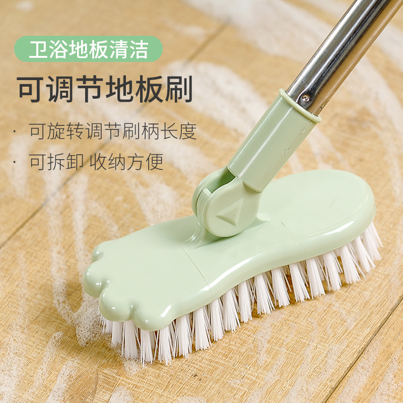 长柄硬毛地板刷卫生间地刷刷子