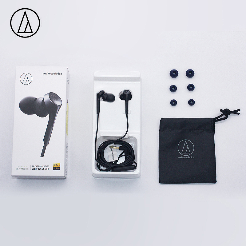 Audio Technica/铁三角 ATH-CKS550X入耳式重低音手机音乐耳机