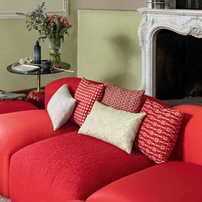 rubelli聚乙烯沙发抱枕现代大花