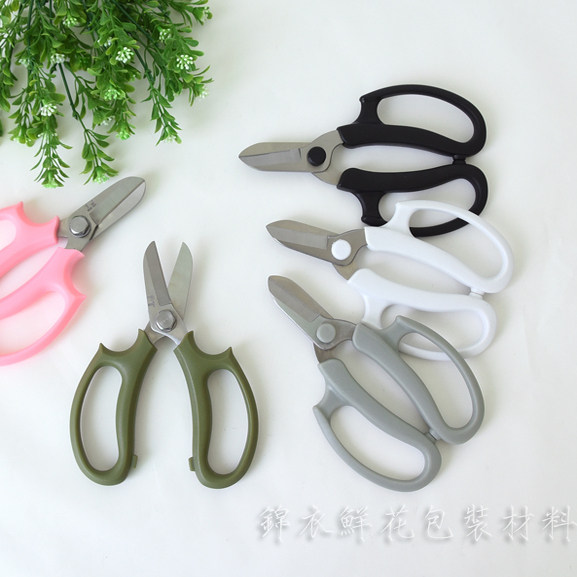 精品优质花艺剪玫瑰剪园艺剪刀家用宽头剪花枝树枝盆栽花店用品