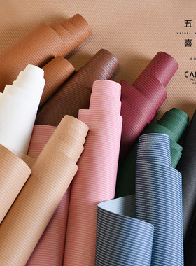 锦衣 五行喜木灯芯绒质感原木风鲜花包装秋冬复古花店花艺花材