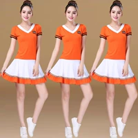 Летний танцующий комплект для пожилых людей, костюм, короткий рукав, для среднего возраста