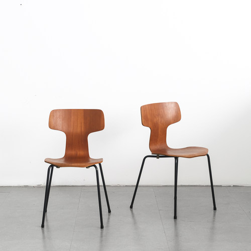 coznap 中古｜丹麦产 Arne Jacobsen 设计 3103餐椅 T型 锤子餐椅
