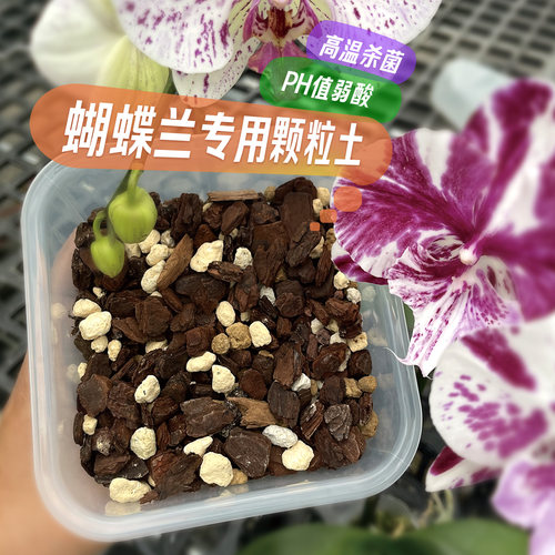 蝴蝶兰专用颗粒土新西兰树皮赤玉土鹿沼土轻石火山石营养土杀菌土