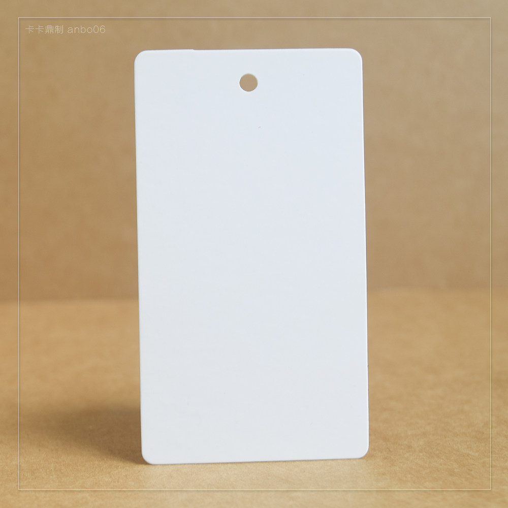 350克白卡纸通用空白吊牌服装店标签衣服商品信息价格合格证现货