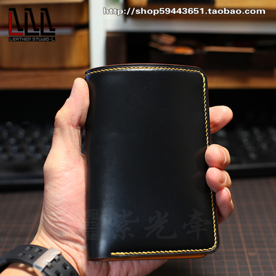 手工制作clayton马臀皮短夹钱包 刘小正同学出品