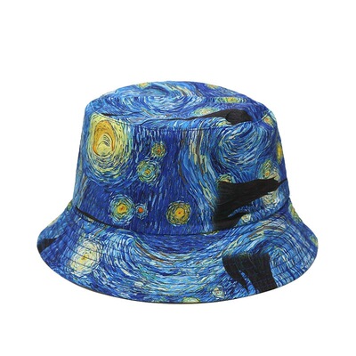 渔夫帽出游星空双面戴