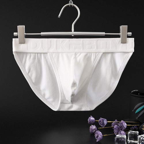 男士纯色高叉三角裤低腰性感螺纹