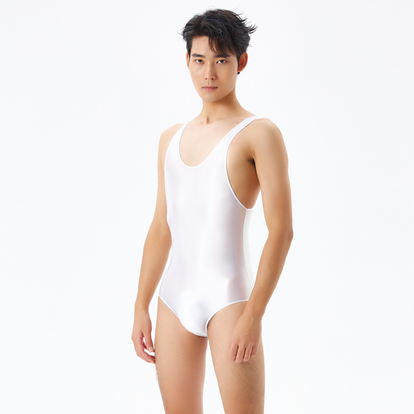 男士囊袋油亮光泽丝滑连体内衣三角紧身性感冰丝半透青年健身运动,女士内衣/男士内衣/家居服,塑身连体衣,淘宝优惠券,粉丝福利购,淘宝优惠卷