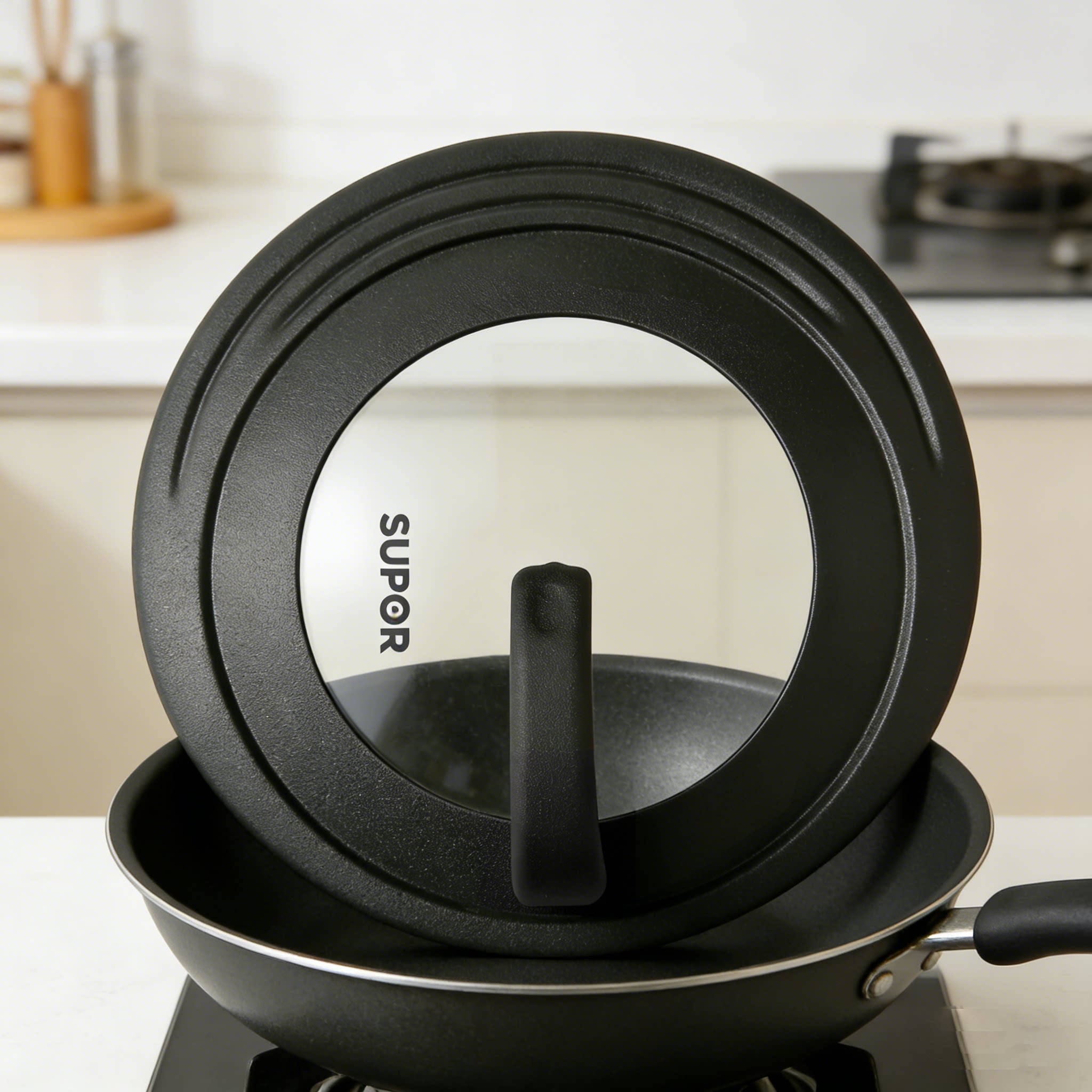 苏泊尔平底锅锅盖不粘锅煎锅炒锅平底锅盖子30cm通用盖子