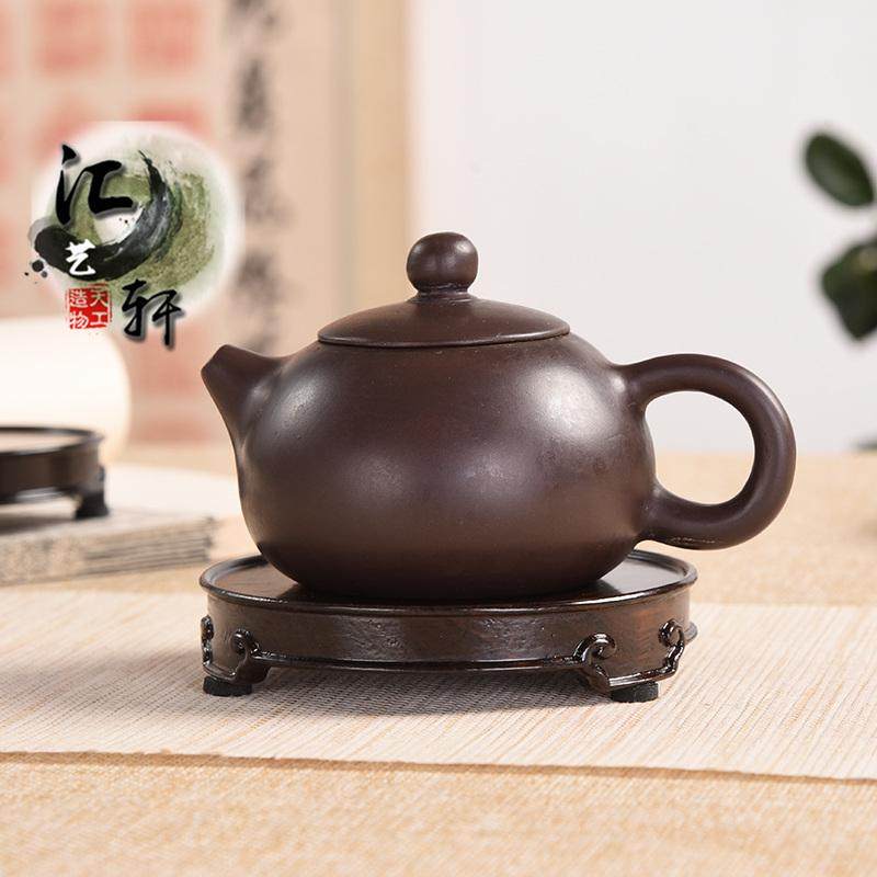 南通茶壶整木非洲黑檀仿古式底座图片