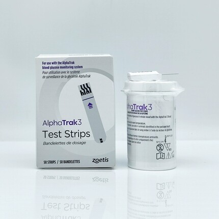 Alpha TRAK3雅培宠物宠糖仪试纸 狗猫测血糖 硕腾 50支