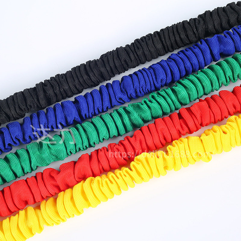 跨境热销乳胶腿部拉力器肌肉训练防断带布套腿部肌肉训练器