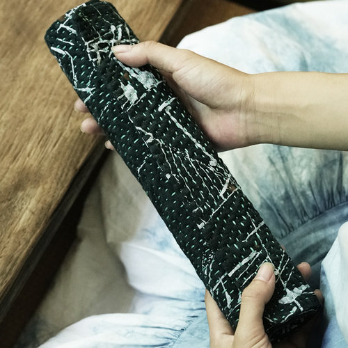 钟声刺绣 全手工 密密缝青岩雪缕茶席茶垫 文艺家居置物垫隔热垫