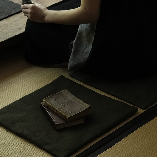 钟声刺绣 原创设计全手工 坐垫蒲团禅修垫 榻榻米打坐拜佛禅垫