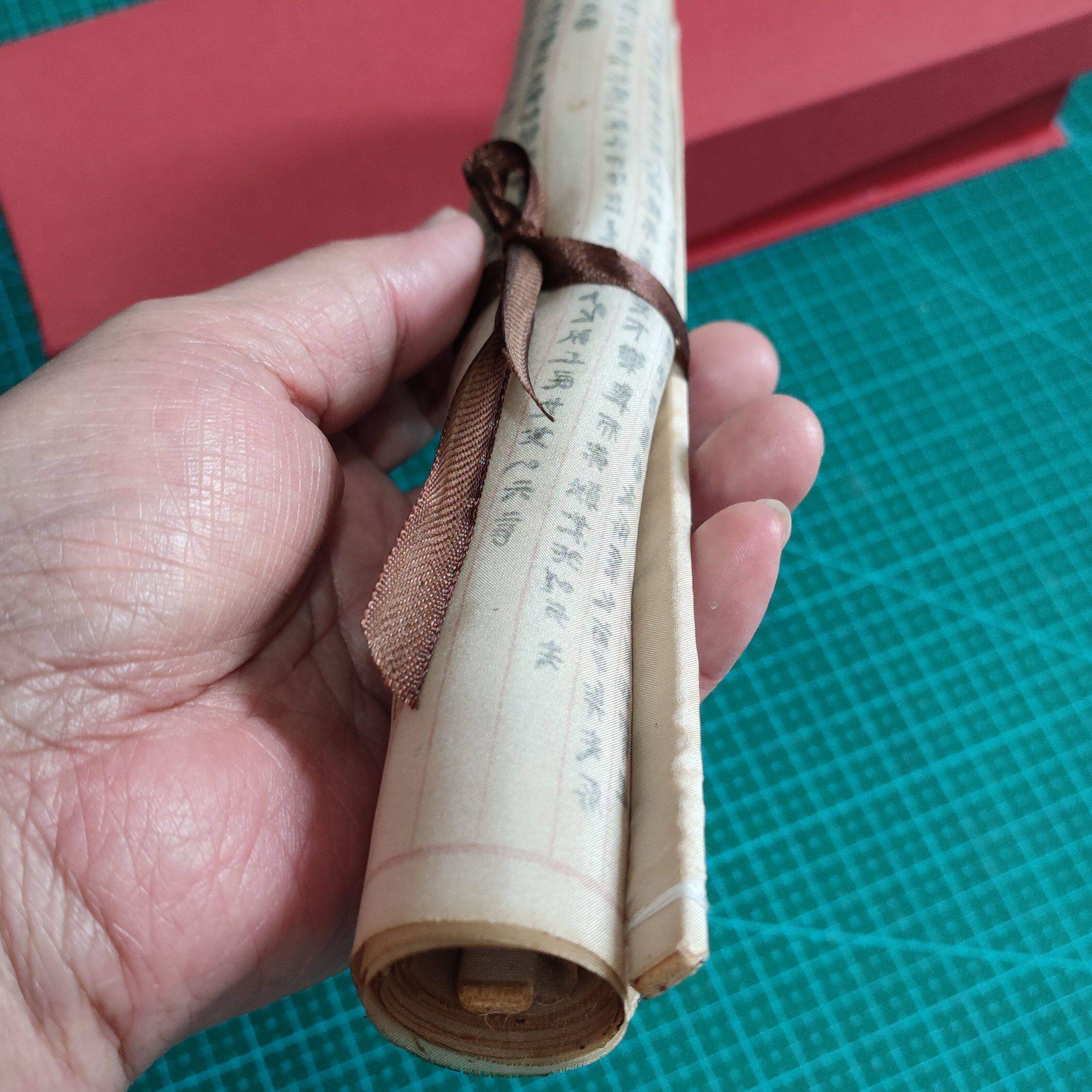 定 制仿古帛书传统文化展竹简学校阅览室教具蚕丝绢道德经复制品