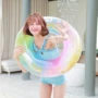 Vòng bơi người lớn dày nam và nữ mạng phao cứu sinh bơm hơi đỏ trẻ em lớn 1-3 tuổi 6 người lớn mới bắt đầu bơi vòng - Cao su nổi mua phao bơi cho bé