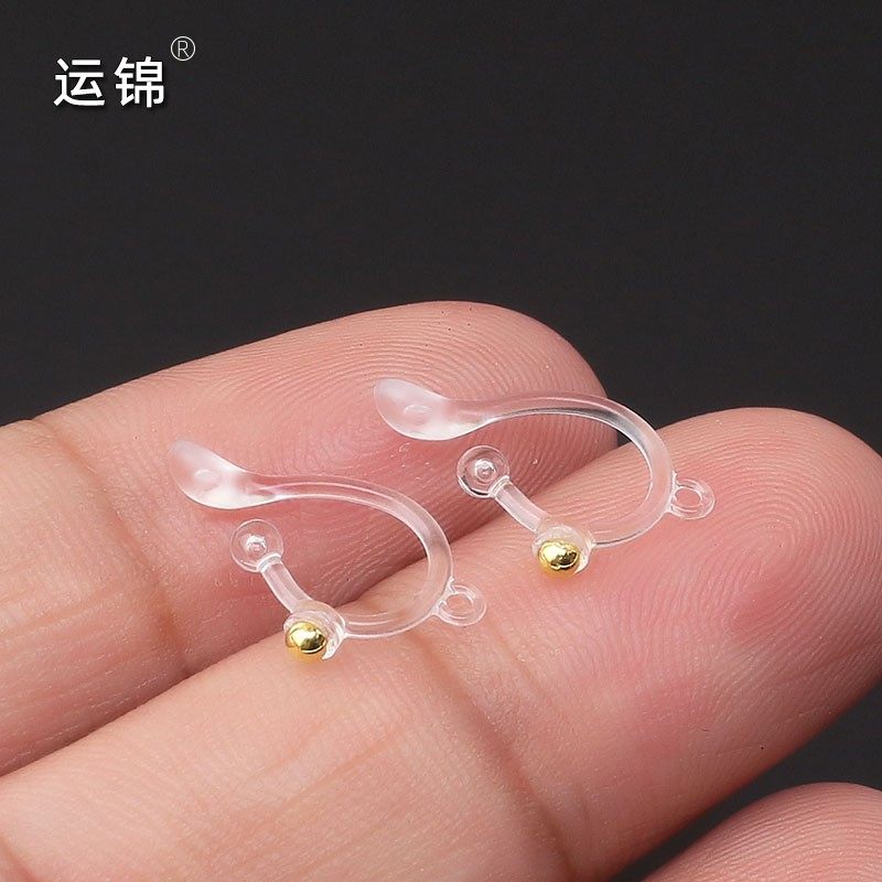 自制无耳洞耳夹转换器配件 透明U型树脂耳夹女diy免耳洞耳饰带吊,饰品/流行首饰/时尚饰品新,耳夹转换器,淘宝优惠券,粉丝福利购,淘宝优惠卷